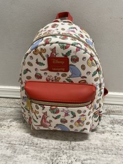 NWT Loungefly Winnie The Pooh Christmas Cookies And Milk Backpack