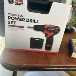 Cordless power drill set