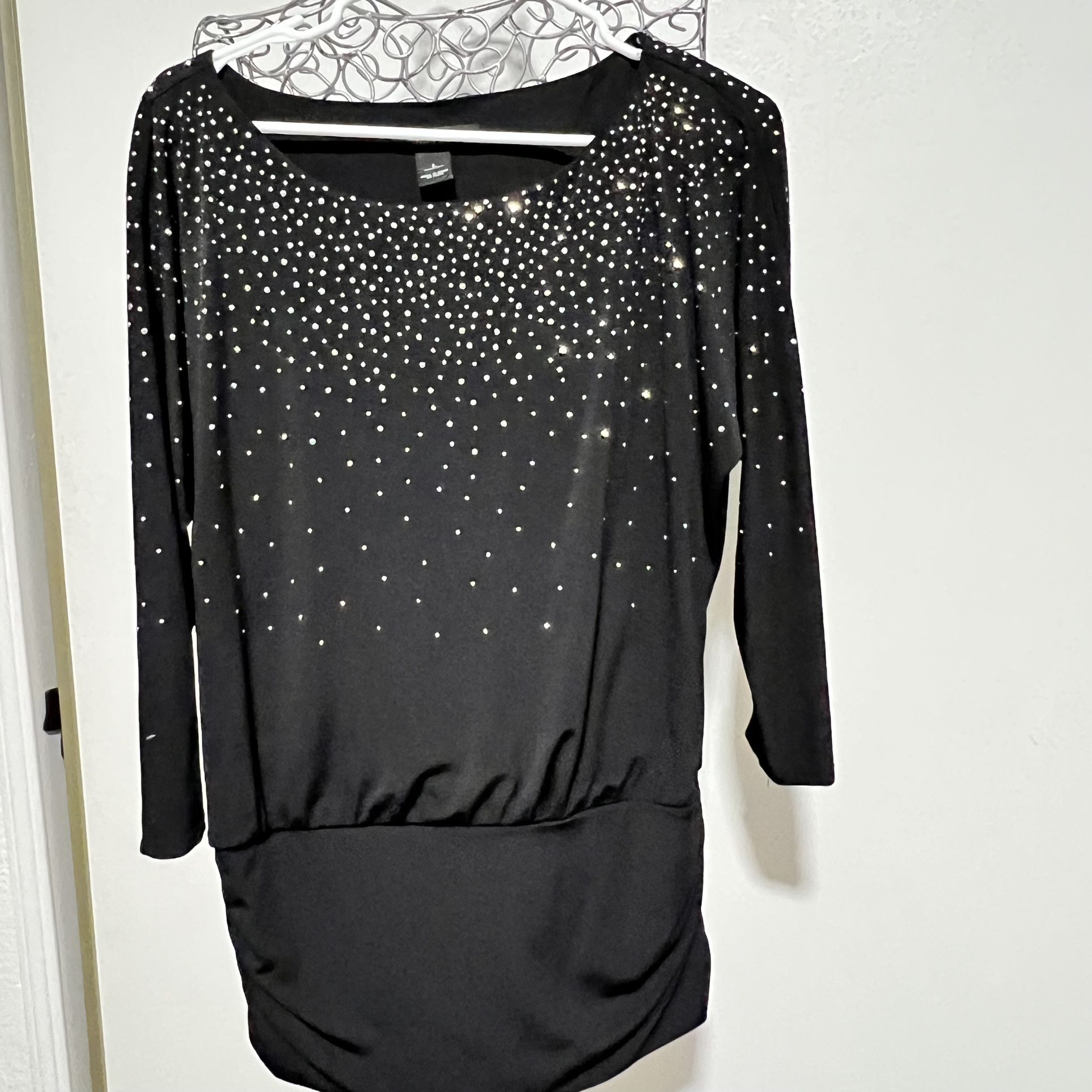 Black womens blouse , size L