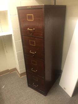 Vintage Metal File Cabinet