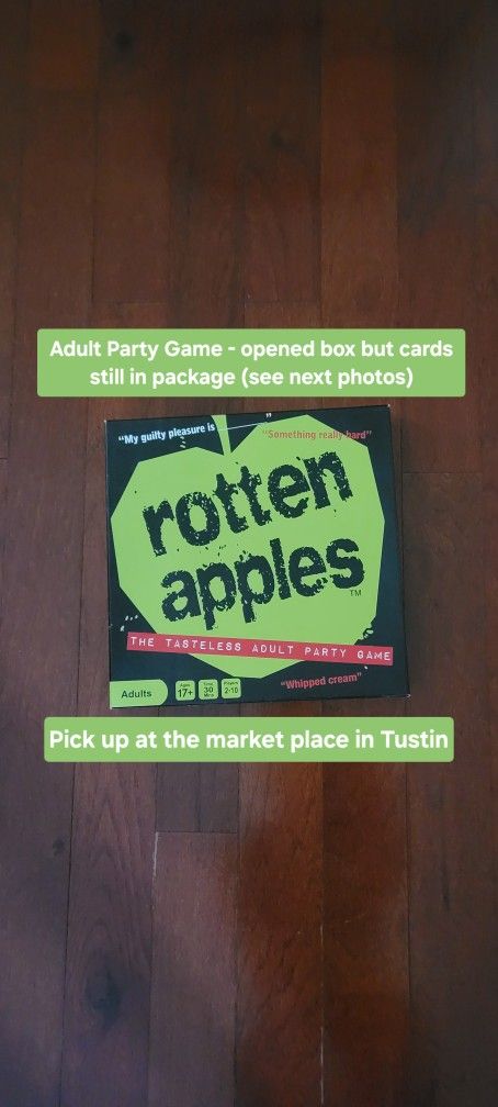 Rotten Apples Card Game (Adult Party Game)