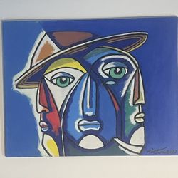 Painting Artwork Original Acrylic on Canvas Framed