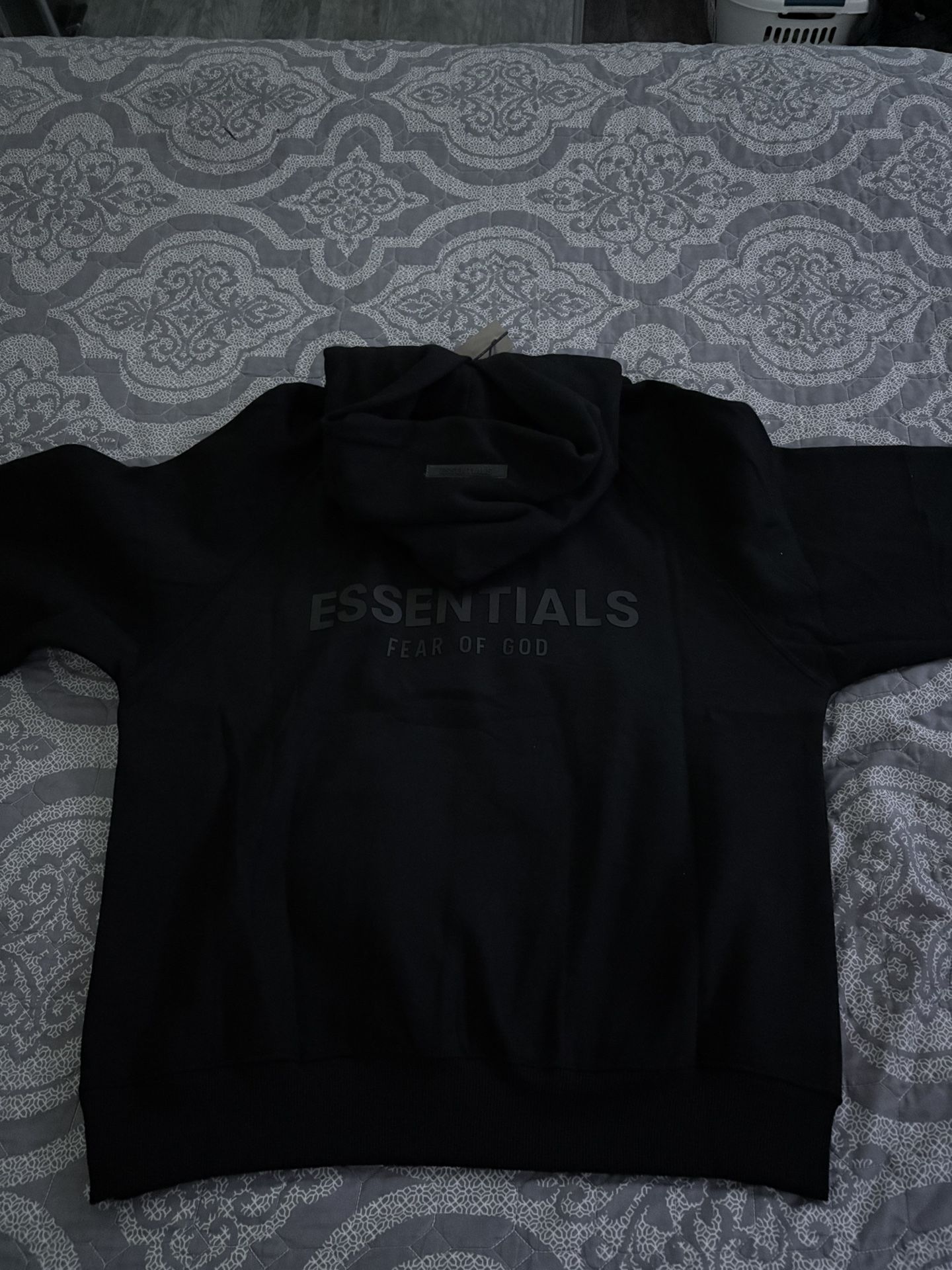 Black Essentials Hoodie