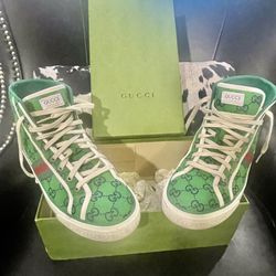 Gucci Men’s Tennis 1977 Green High Top - Price Is Firm 