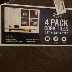 cork tiles 12’’12’’ 1/4’’