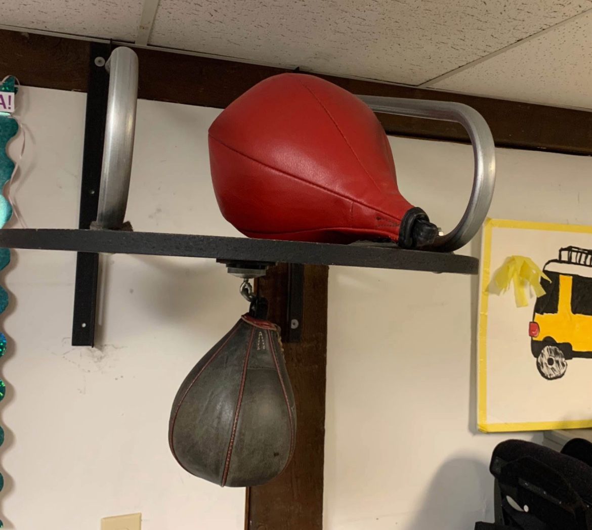 Vintage Everlast Speed Bags And Platform 