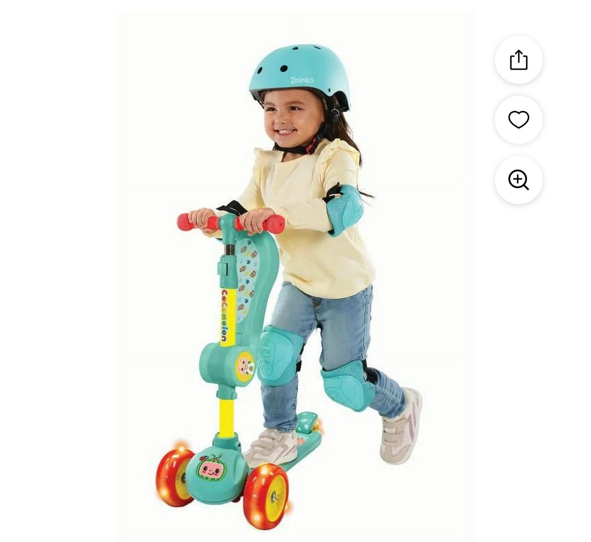 Cocomelon 3 Wheel Light up Scooter