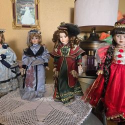 Vintage Porcelain Dolls