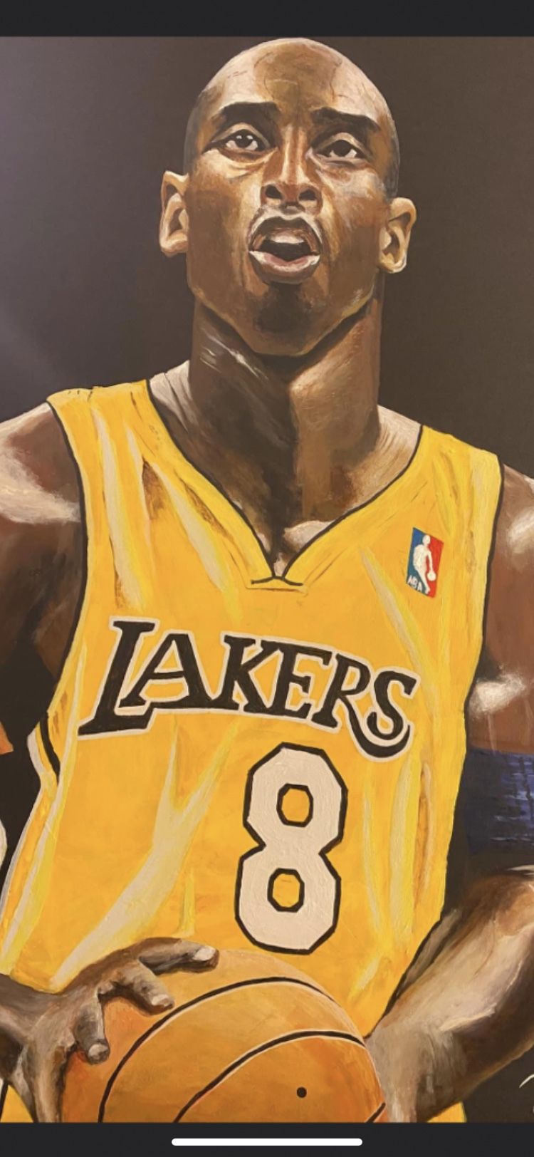 Kobe Bryant Acrylic Painting