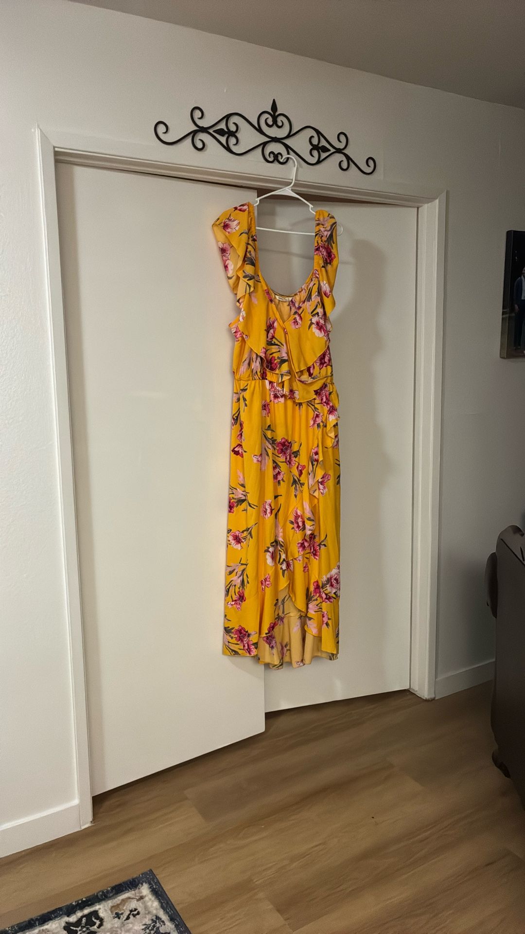 Yellow Dress With Flowers