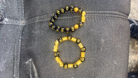 2 Twin 24k dragon head bracelets