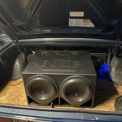 2 12 Inch Audiopipe 4 Stack And Ported Box 