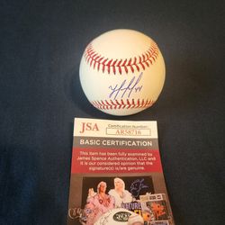 Houston Astros Yordan Alvarez Autographed Ball