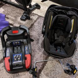 Britax Safe Cell Infant Car Seat With Base And Stroller Adapter 