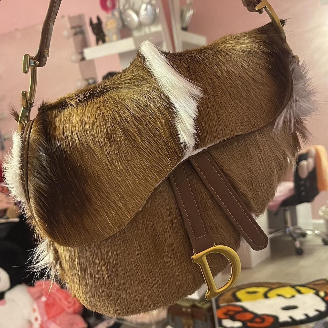 Vintage Fur CD Saddle Bag(182)39
