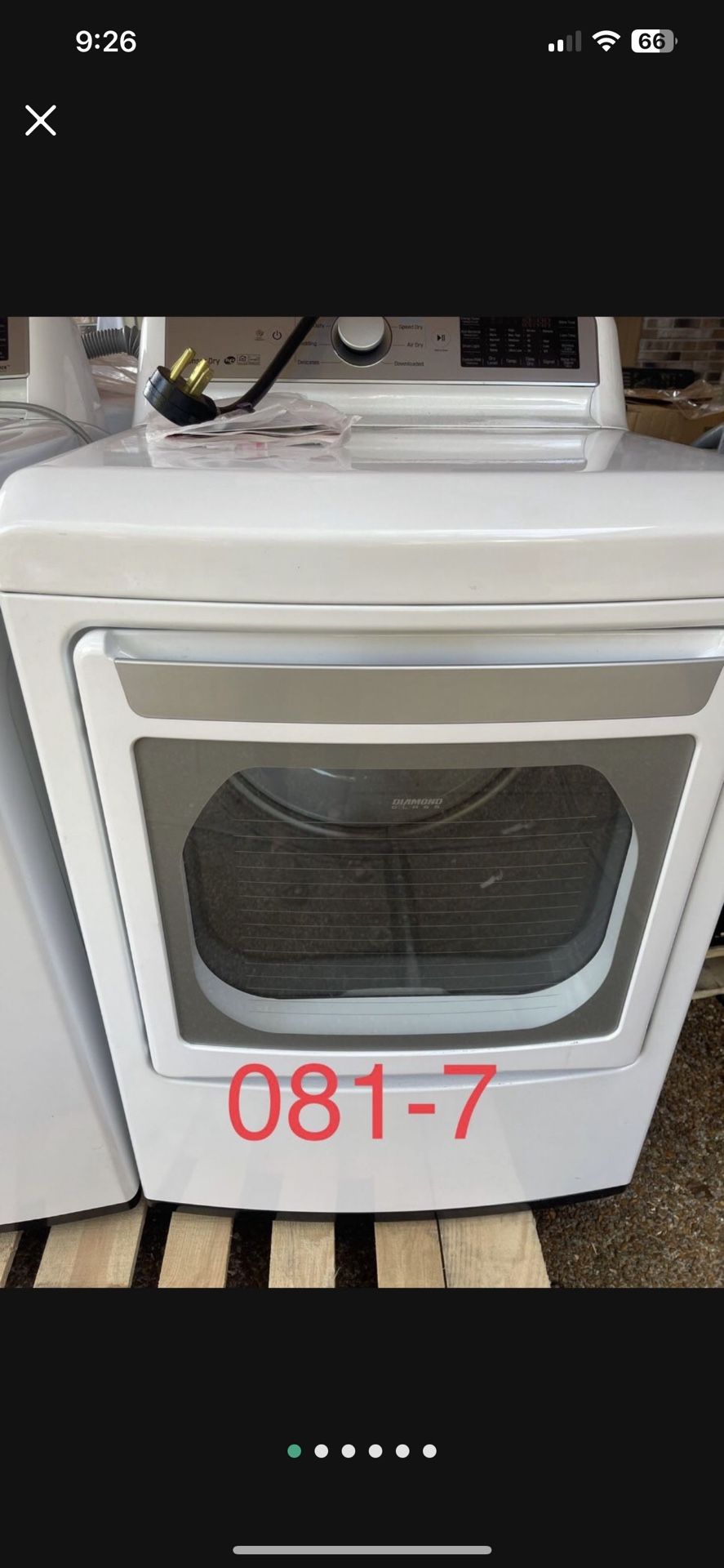 LG EasyLoad Smart Wi-Fi Enabled 7.3-cu ft Electric Dryer (White) ENERGY STAR Model DLE7300WE