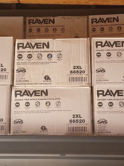 Raven XXL Nitile Gloves 10 Boxes