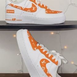 Custom LV Supreme Nike Air Forces (READ DESCRIPTION )