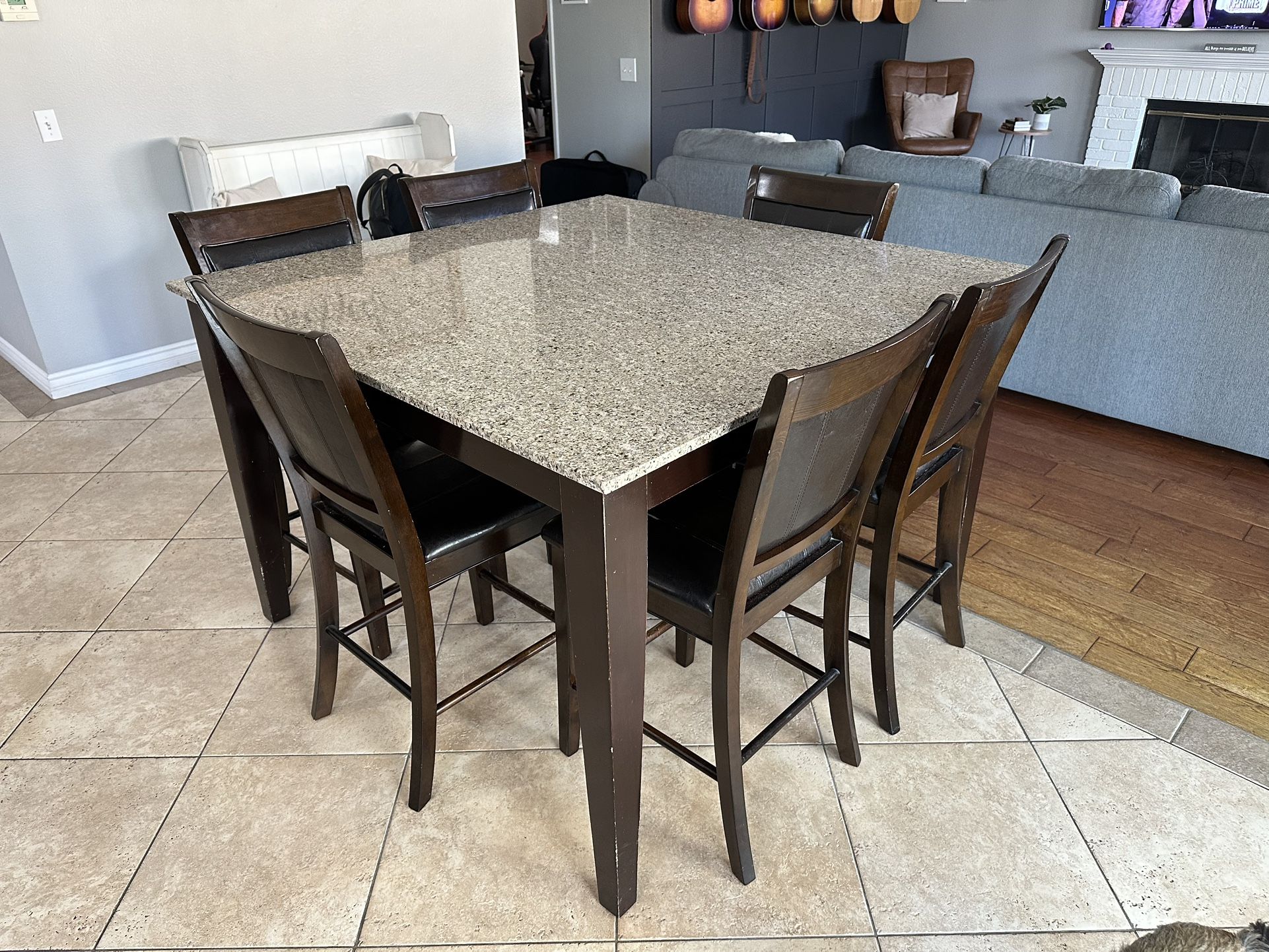 Tall Dining Table And Chairs Counter Height