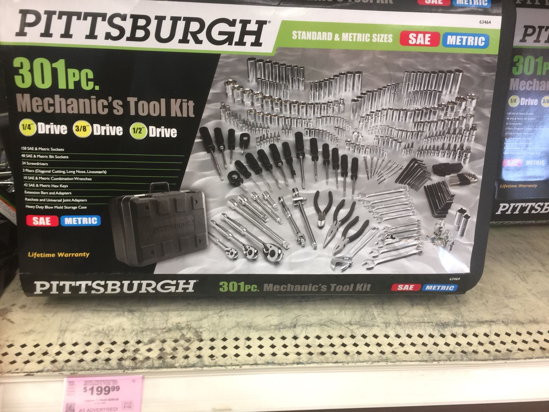 301 piece mechanics tool kit