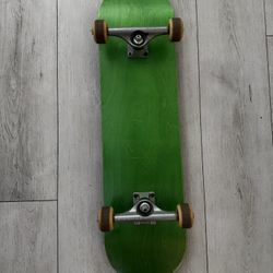 blank green TGM skateboard 