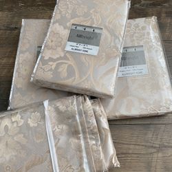 Light Gold Curtain Panels Brand New