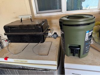 Weber Grill and Stanley Jug