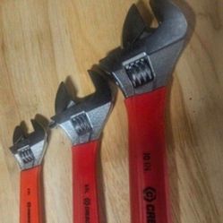 3 pcs Cresent Wrenches