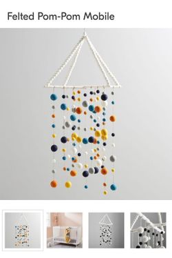 PB Kids Felted Pom-pom Mobile