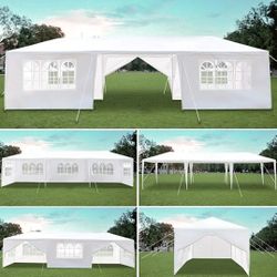 10'x30' White Gazebo Party Tent Canopy  Wedding Party Tent  Canopy Carpa