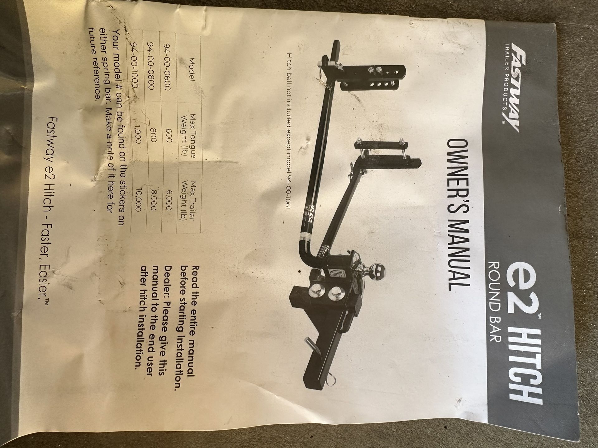 EZHitch Trailer Sway Control Bar