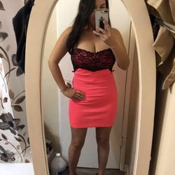 Women Party Dress Pink   New M/Vestido Rosita Nuevo  M Nuevo 