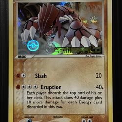 Pokémon Groudon Reverse Holo Ex Emerald