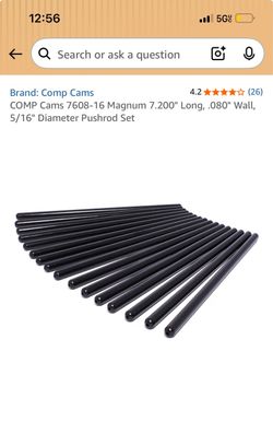 COMP Cams 7608-16 Magnum 7.200" Long, .080" Wall, 5/16" Diameter Pushrod Set
