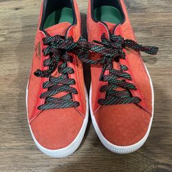 ago Puma Clyde Suede Classic Women's High-Risk Red Black, 