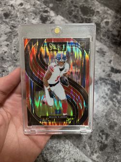 2024 Panini Select Malik Nabers RC Premier Level Red Prizm /249 #116 NY Giants