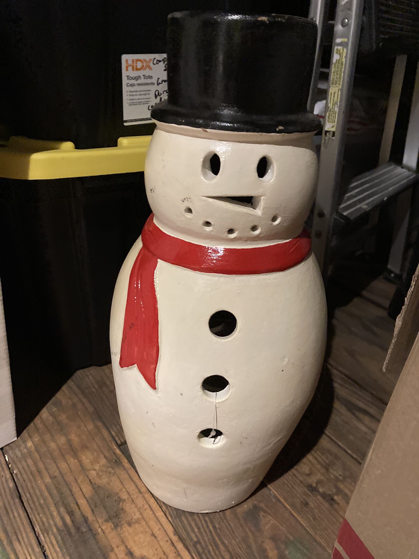 Christmas Snow man Candle Holder  22” 