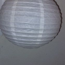 10 White Chinese Lantern  Used