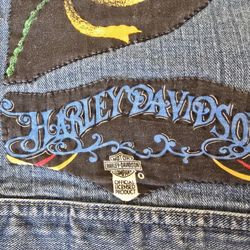 Harley Davidson Jean Jacket Ladies Small