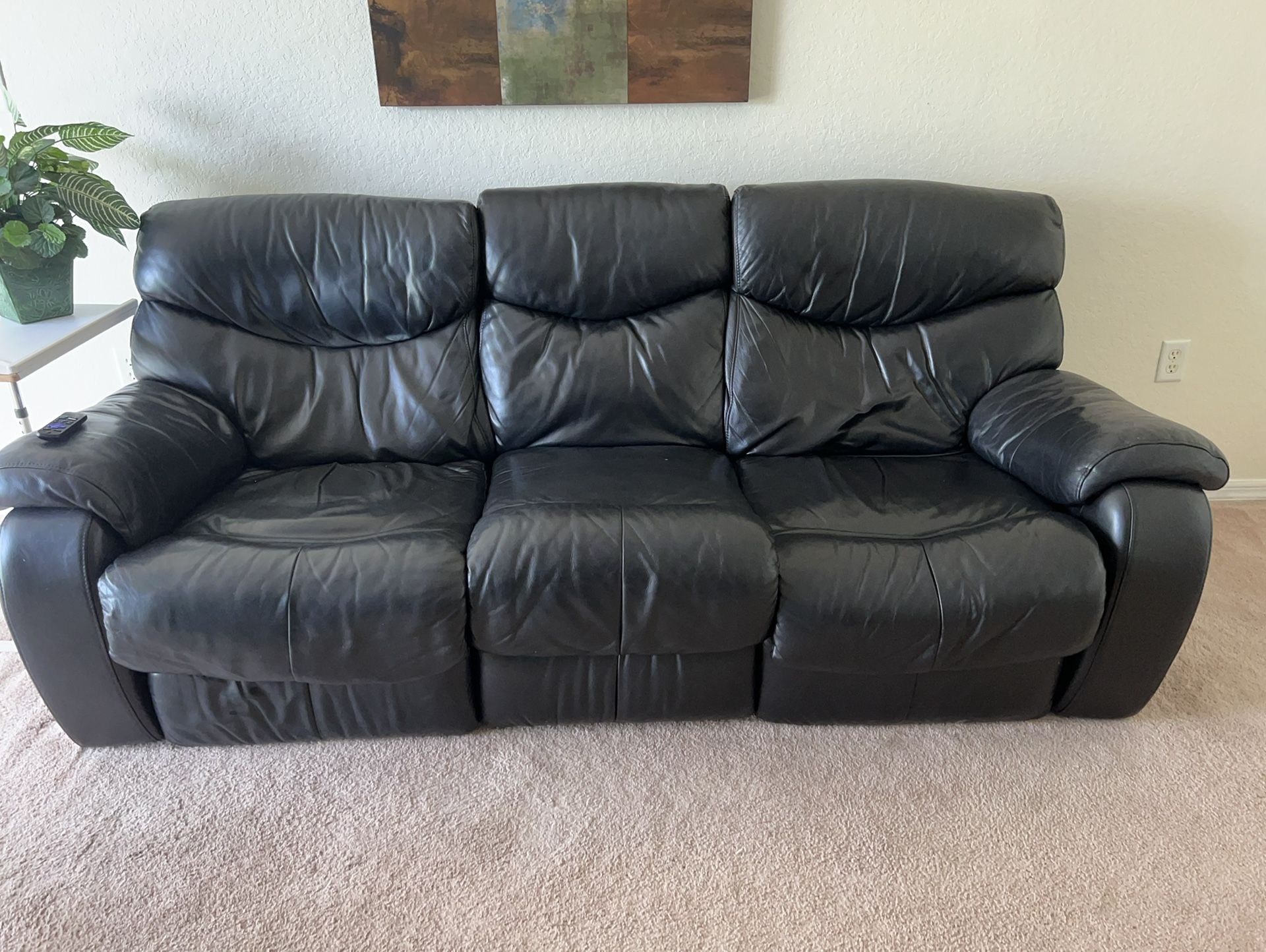 Black Leather Couch