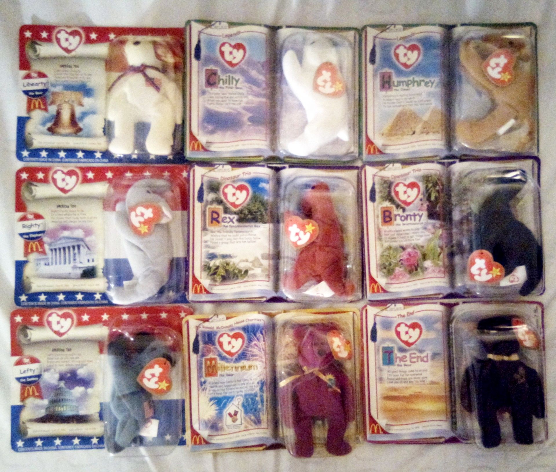 McDonald's Beanie Babies(1999) Lot of nine (Rare)