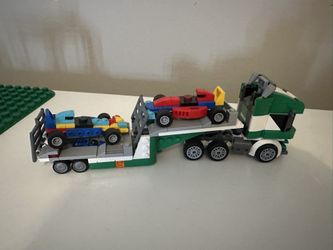 Lego Trailer With 2 Cars 
