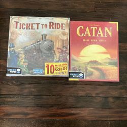 Unopened Ticket To Ride And Settlers Of Catan