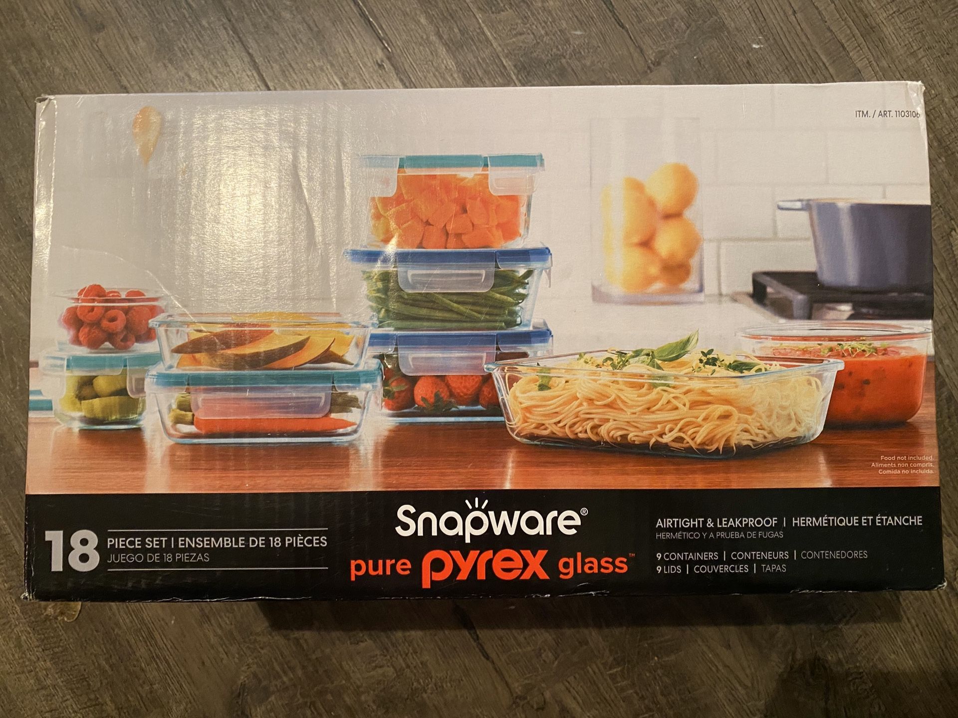 18-Piece Pyrex Containers