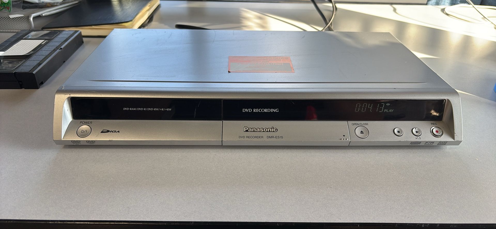 Panasonic DVD Recorder DMR-ES15 (No Remote) Tested & Works