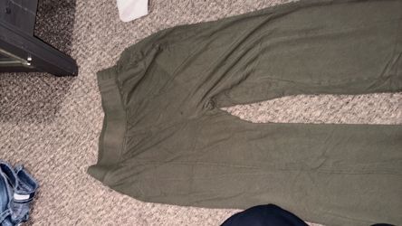 Olive Green Casual Pants