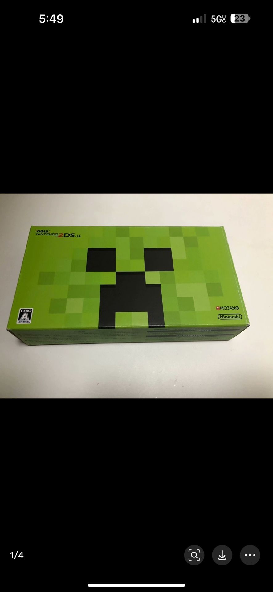 Nintendo New 2DS LL - Minecraft Creeper Edition (Complete in Box)