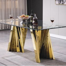 ANEWSUN Dining Table for 4-8, 78" * 39" * 30"