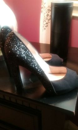 Black Classy glittered back Heels