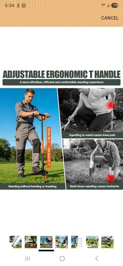 T-Handle Stand-Up Weeder